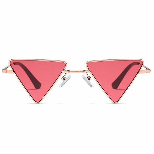 Trendy Y2K Triangle Sunglasses for a Stylish 2000s Aesthetic Look