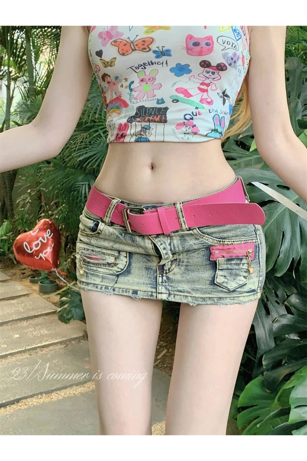 Vintage Y2K Denim Mini Shorts - Trendy 2000s Style for Effortless Chic