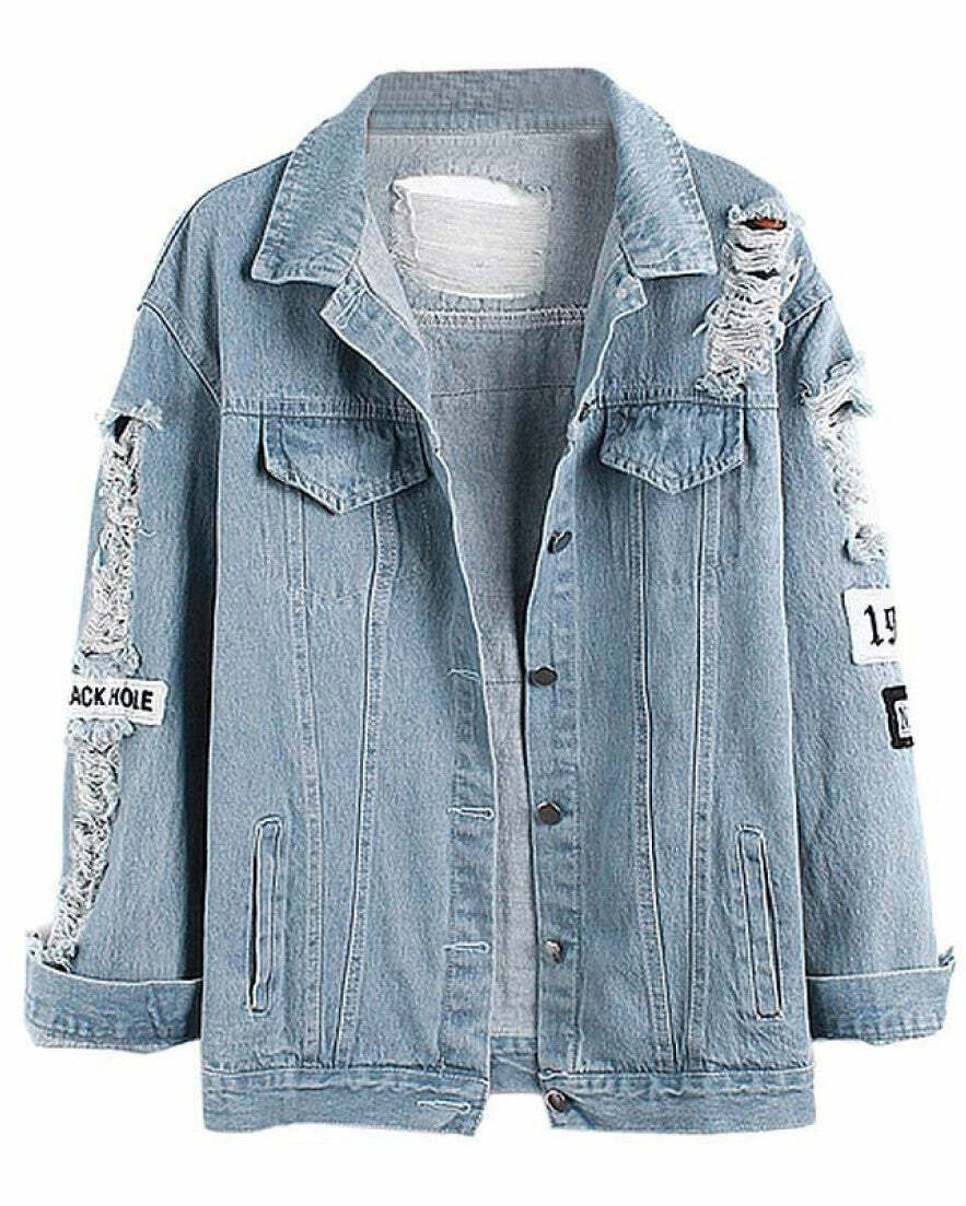 Where Is My Mind? Y2K Denim Jacket - Iconic 2000s Fashion Statement