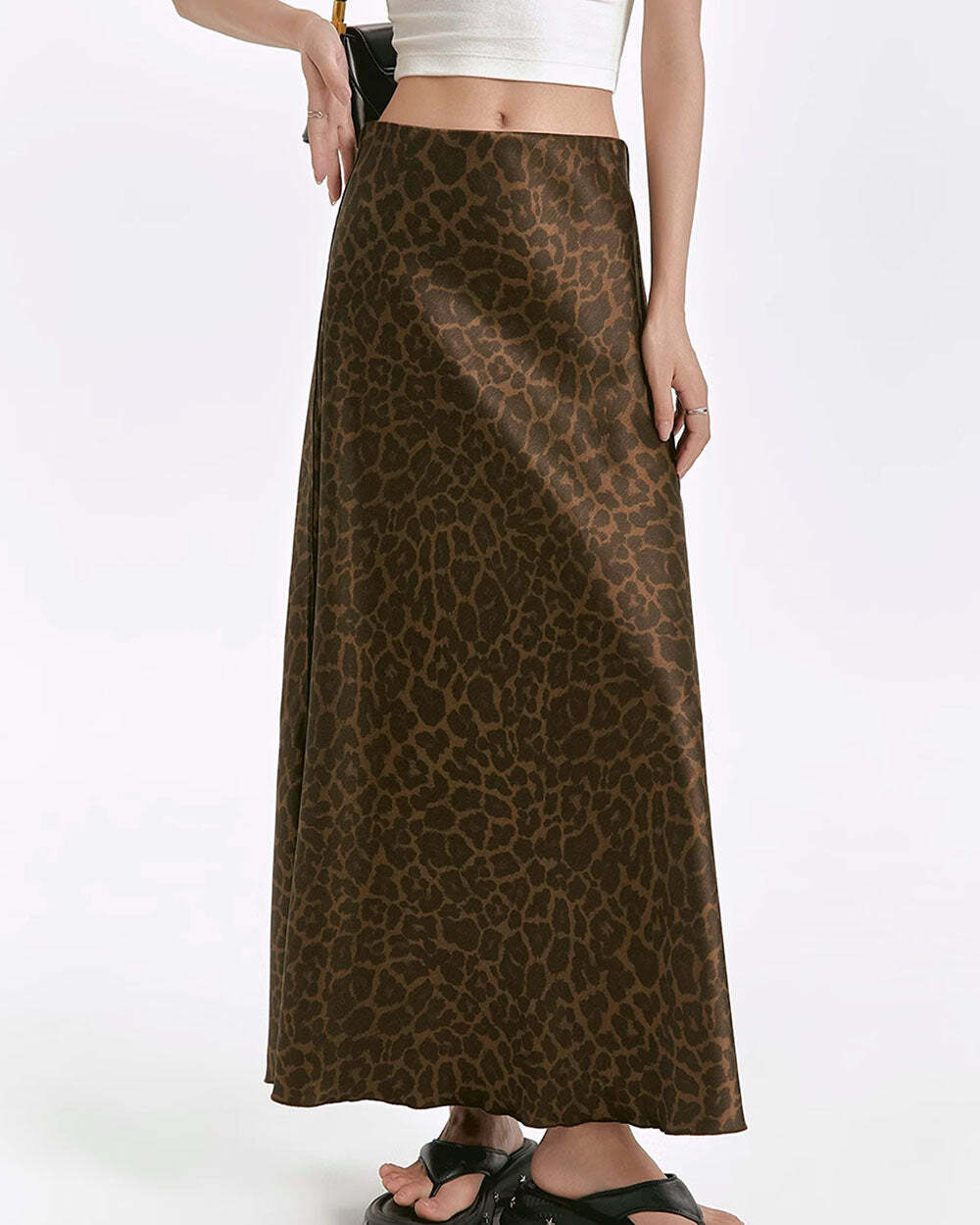 Wild Thing Leopard Maxi Skirt - Y2K Fashion Statement for 2000s Style