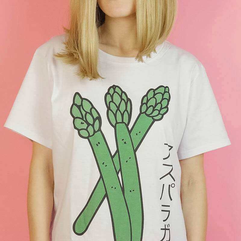 Y2K Aesthetic Asparagus T-Shirt - Trendy 2000s Style Graphic Tee