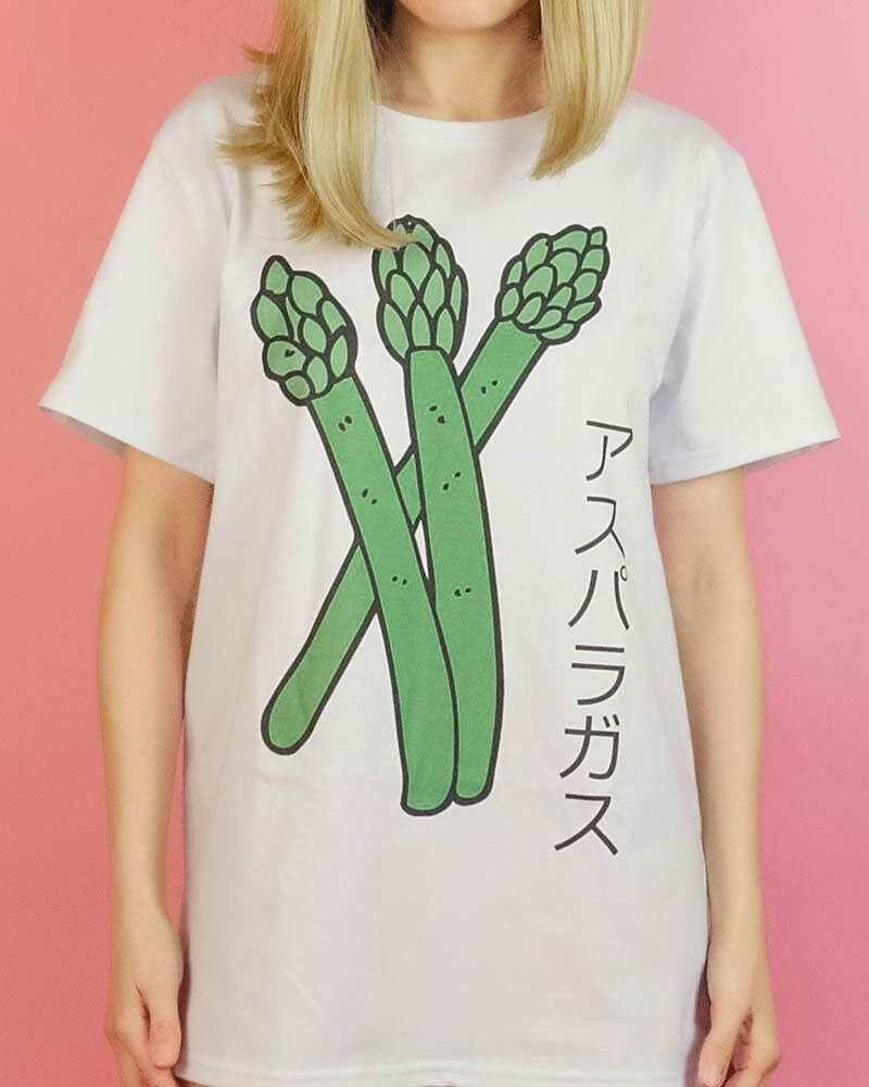 Y2K Aesthetic Asparagus T-Shirt - Trendy 2000s Style Graphic Tee