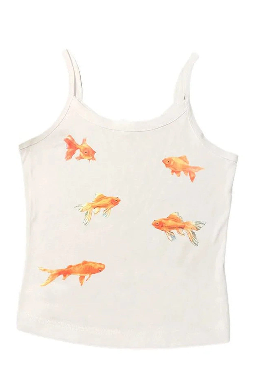 Y2K Aesthetic Goldfish Serenity Tank Top - Trendy 2000s Style