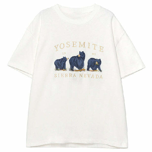 Y2K Aesthetic Nevada Bear T-Shirt - Trendy 2000s Style Graphic Tee