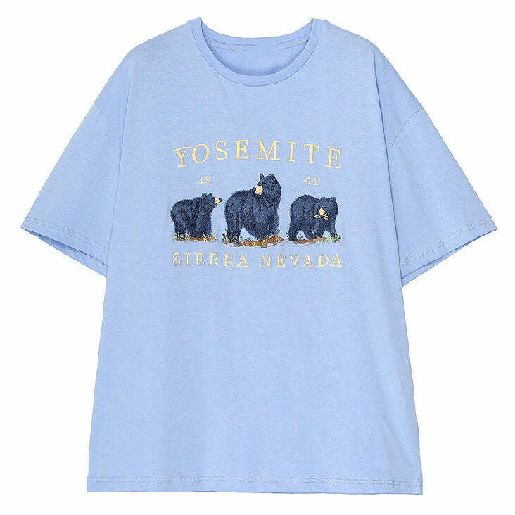 Y2K Aesthetic Nevada Bear T-Shirt - Trendy 2000s Style Graphic Tee