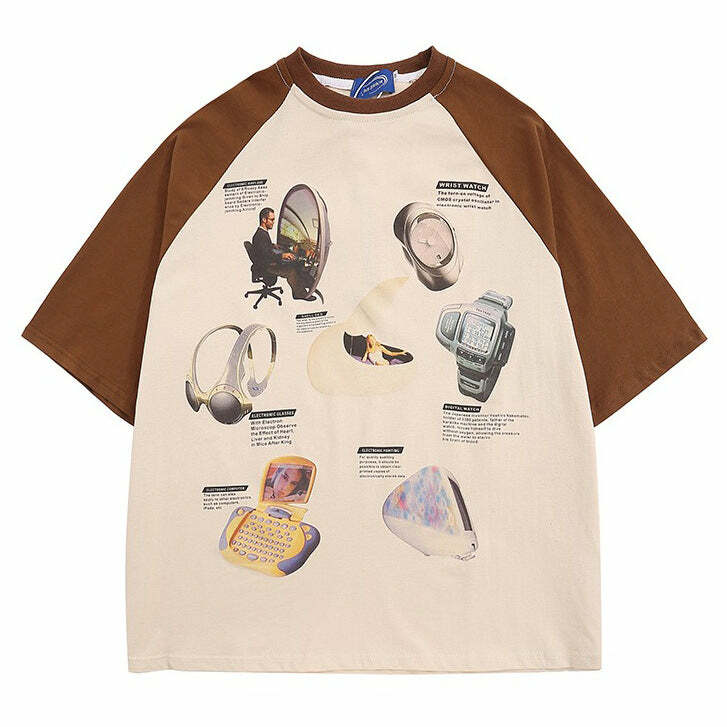 Y2K Aesthetic Print T-Shirt - 2000s Fashion Trend for Unique Outfits