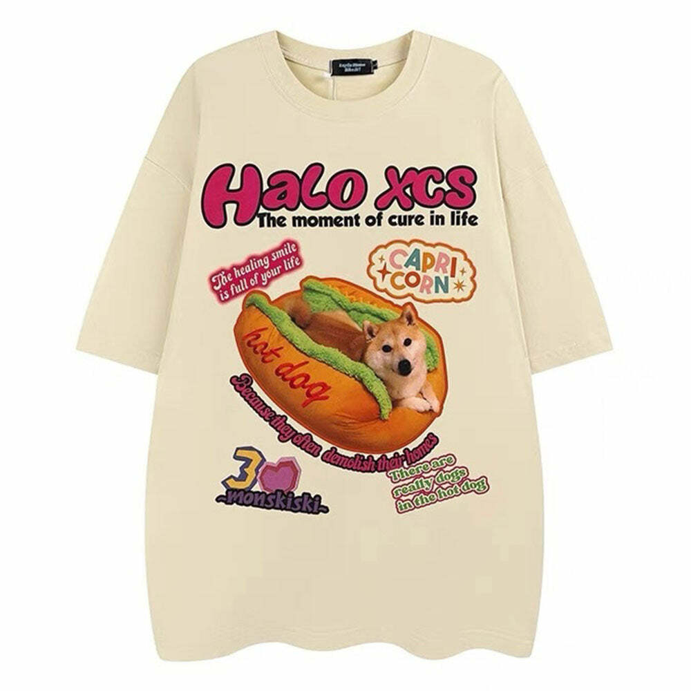 Y2K Aesthetic Shiba Inu Dog Graphic Tee - Trendy 2000s Style Shirt