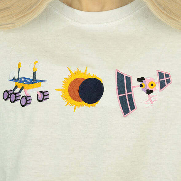 Y2K Aesthetic Space Research Tee - Trendy 2000s Style Top