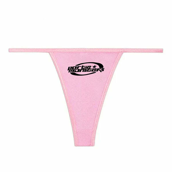 Y2K Aesthetic Thong Panty - Trendy 2000s Fashion for Stylish Women