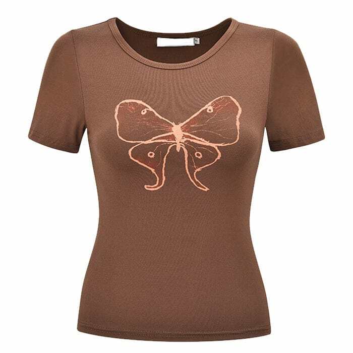 Y2K Butterfly Aesthetic Top - Trendy 2000s Style for Unique Outfits