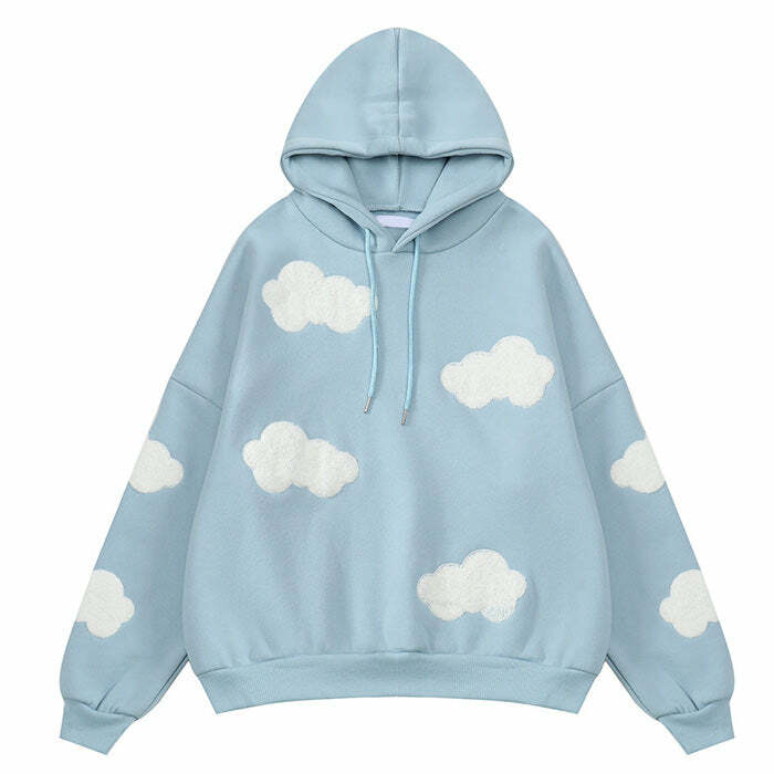 Y2K Dreaming Cloud Hoodie - Trendy 2000s Style for Ultimate Comfort