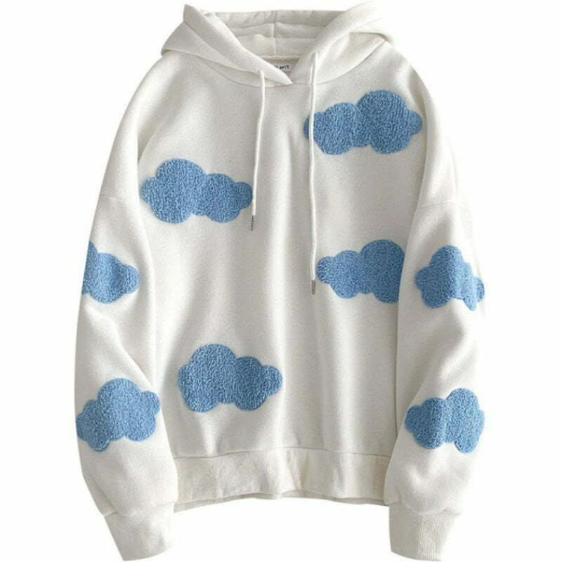 Y2K Dreaming Cloud Hoodie - Trendy 2000s Style for Ultimate Comfort