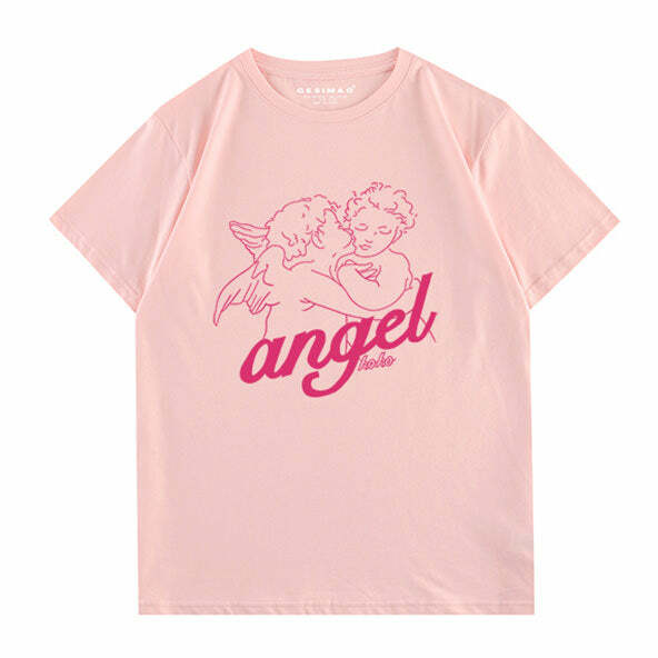 Y2K Fashion Angel T-Shirt: Trendy 2000s Style for Effortless Aesthetic