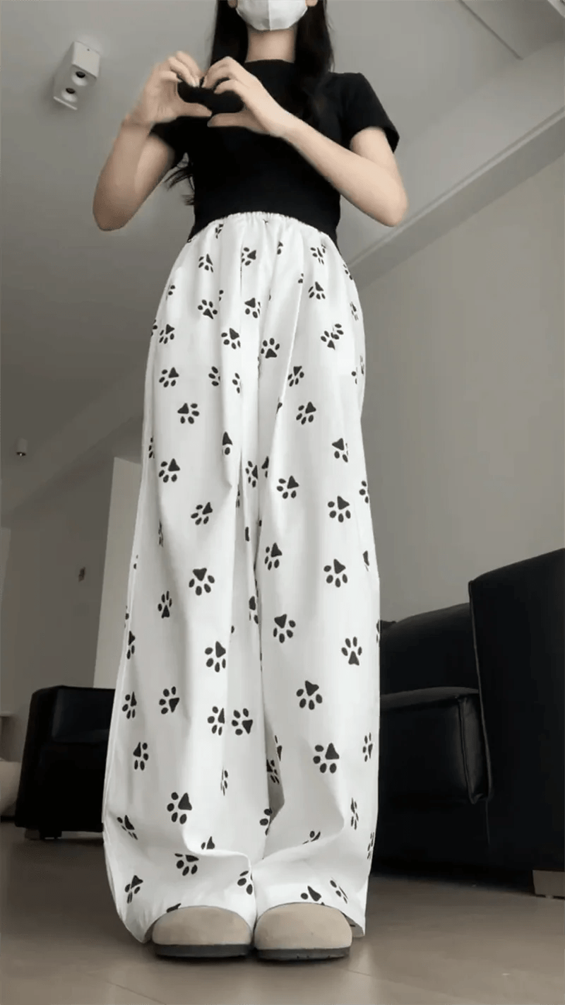 Y2K Fashion Animal Print Cozy Lounge Pants for Trendy Outfits