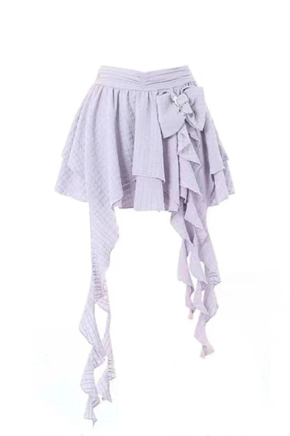 Y2K Fashion Asymmetrical Bowknot Fairy Skirt - 2000s Style Aesthetic