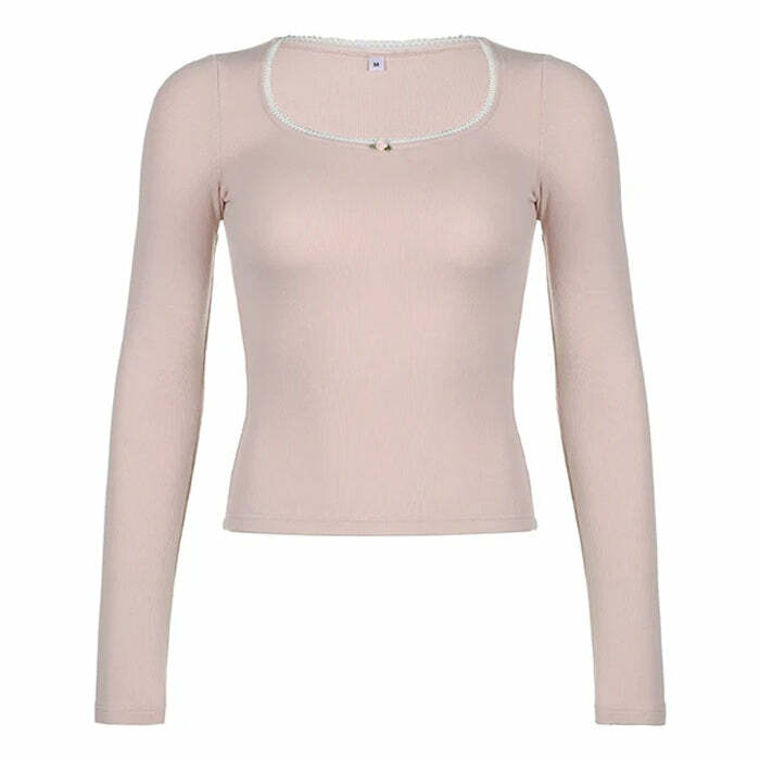 Y2K Fashion Baby Rose Pink Top - Trendy 2000s Style Essential