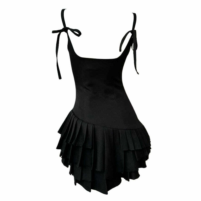 Y2K Fashion Balletcore Aesthetic Pleated Dress for Trendy Looks