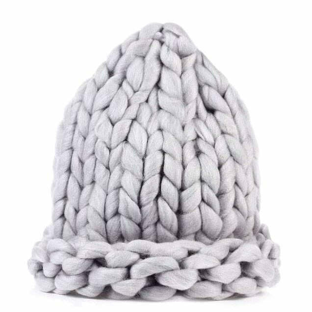 Y2K Fashion Big Loop Knitted Hat - Trendy 2000s Style Accessory