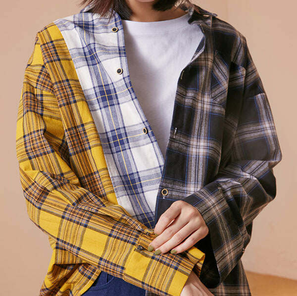 Y2K Fashion Boyfriend Check Shirt - Trendy 2000s Style for Women