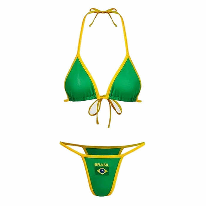 Y2K Fashion Brasil Bikini Set - Trendy 2000s Style Swimwear for Women