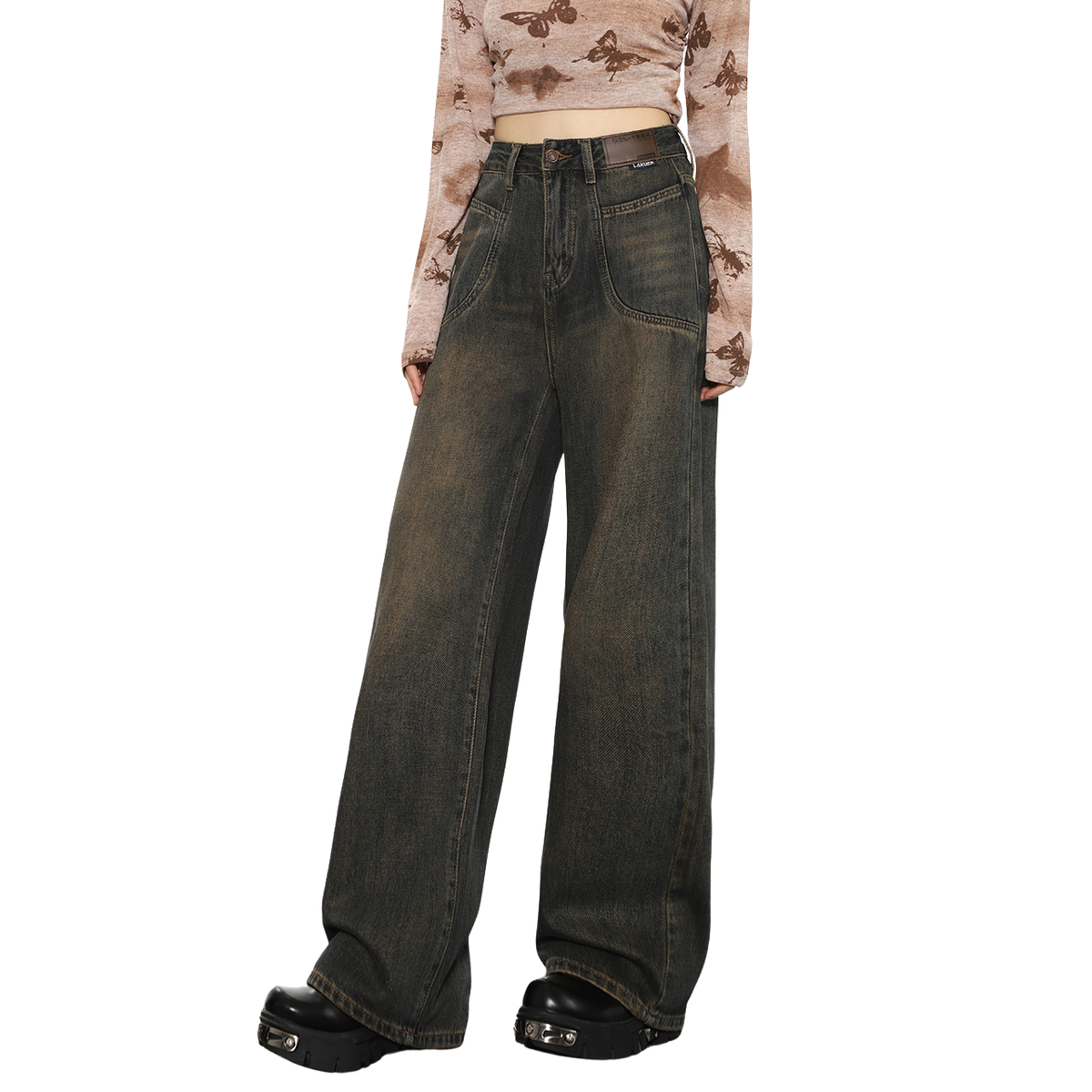 Y2K Fashion Brown Jeans: Trendy 2000s Style for Effortless Outfits