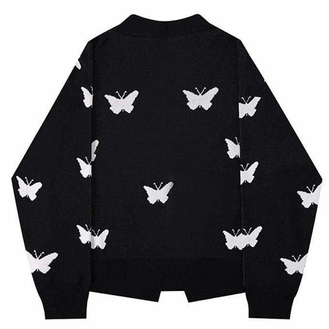 Y2K Fashion Butterfly Cardigan: Trendy 2000s Style for Effortless Looks