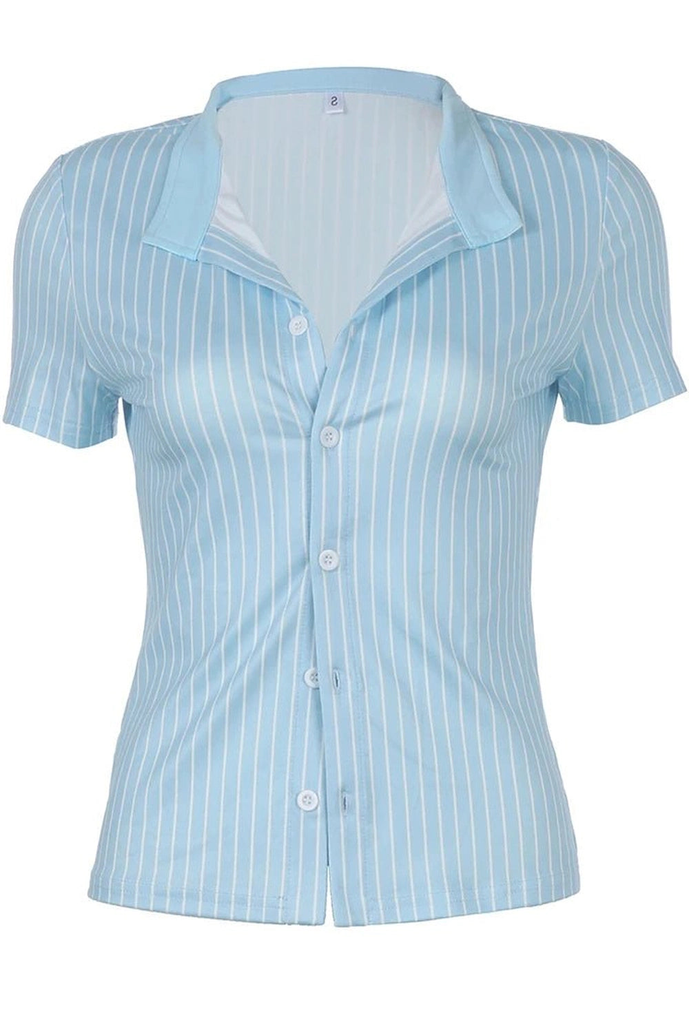 Y2K Fashion Casual Chic Striped Shirt - 2000s Style Essential