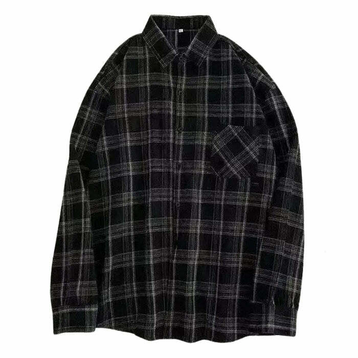 Y2K Fashion Casual Friday Aesthetic Plaid Shirt for Trendy Looks