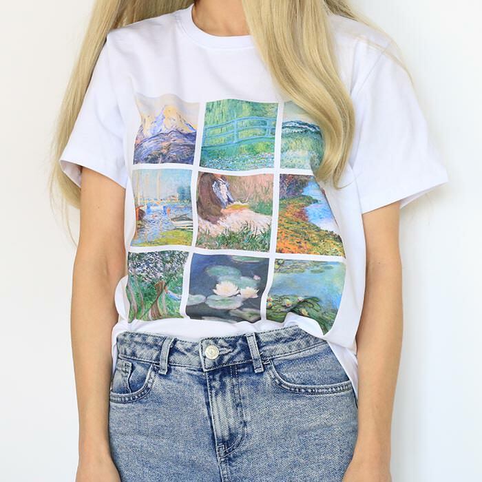 Y2K Fashion Claude Monet Tee: Embrace 2000s Aesthetic in Style