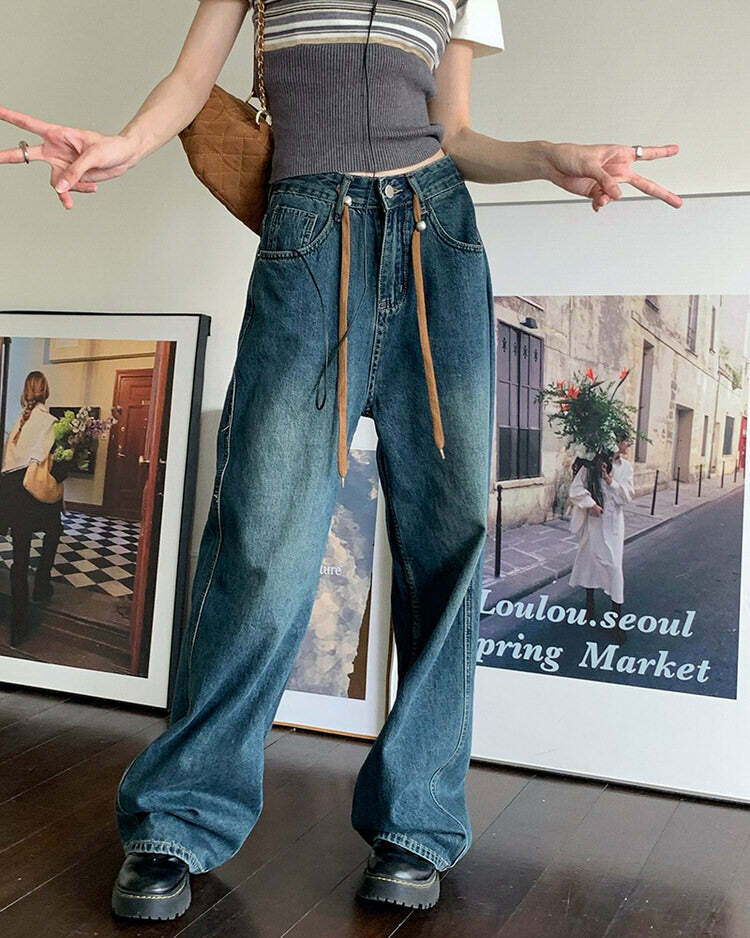 Y2K Fashion Comfy Jeans: Embrace 2000s Style with Trendy Comfort