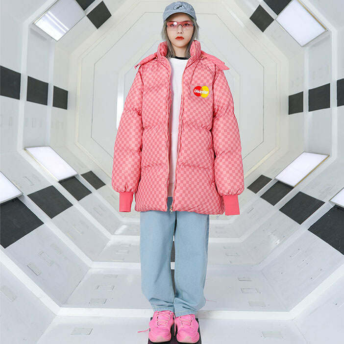 Y2K Fashion Disaster Padded Coat: Trendy 2000s Style Outerwear