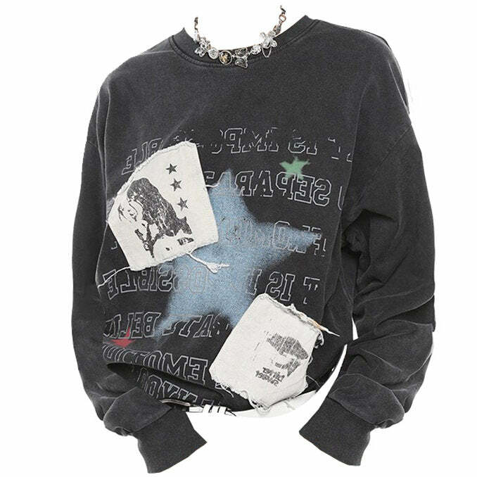 Y2K Fashion Downtown Girl Aesthetic Sweatshirt - 2000s Style Top