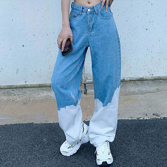 Y2K Fashion Fade Away Jeans: Trendy 2000s Style for Effortless Looks