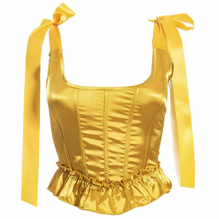 Y2K Fashion Fairycore Corset Top - Trendy 2000s Style Aesthetic