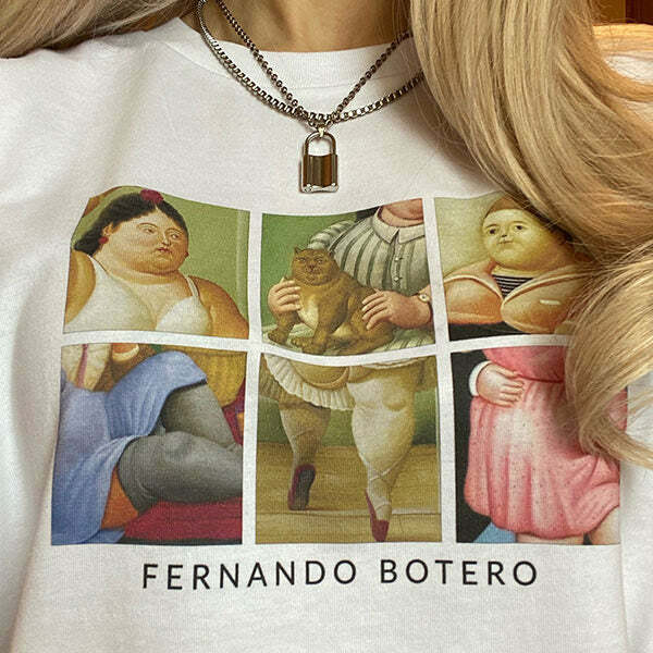 Y2K Fashion Fernando Botero T-Shirt - Iconic 2000s Style Tee