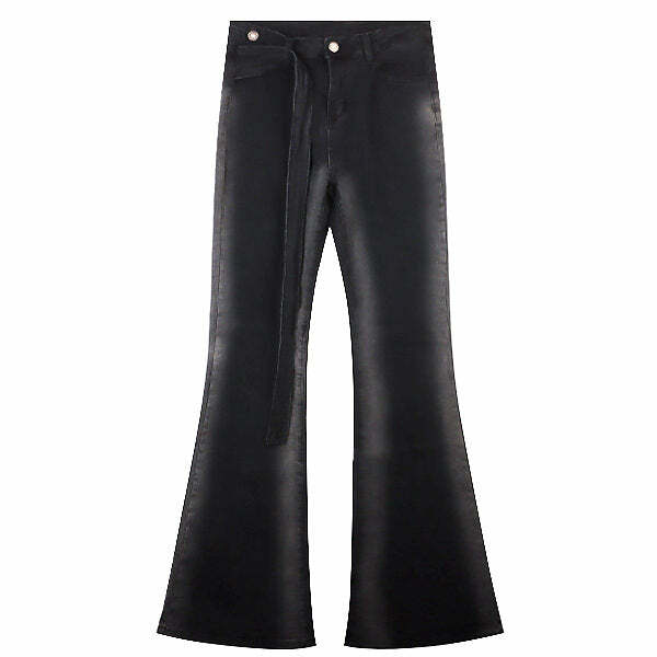 Y2K Fashion Gradient Skinny Flare Jeans - Retro 2000s Style Essential