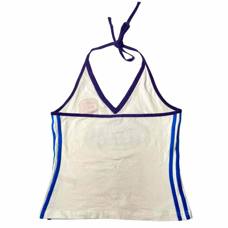 Y2K Fashion Halter Top: Retro 2000s Style for Trendy Outfits