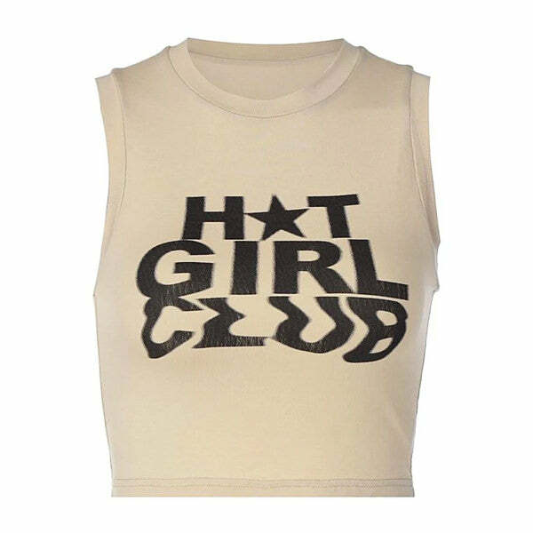 Y2K Fashion Hot Girl Club Crop Top - Trendy 2000s Style Aesthetic