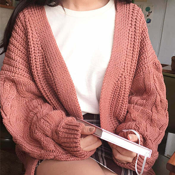 Y2K Fashion Hygge Cardigan: Cozy 2000s Style for Effortless Outfits