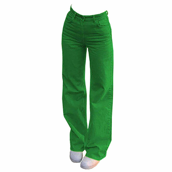 Y2K Fashion Indie Aesthetic High Waisted Pants for Trendy Outfits