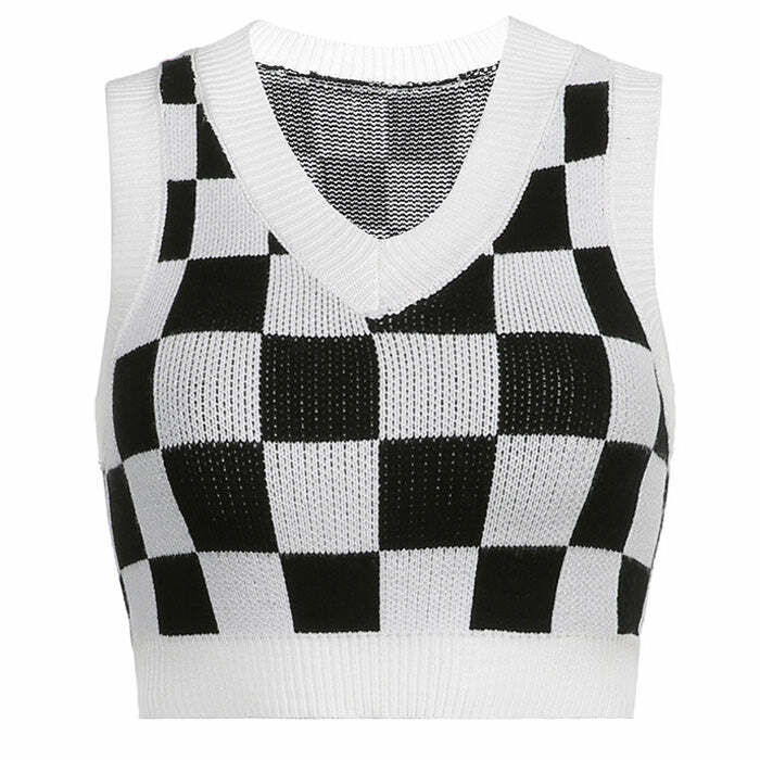 Y2K Fashion Knit Vest: Trendy 2000s Style for Effortless Outfits