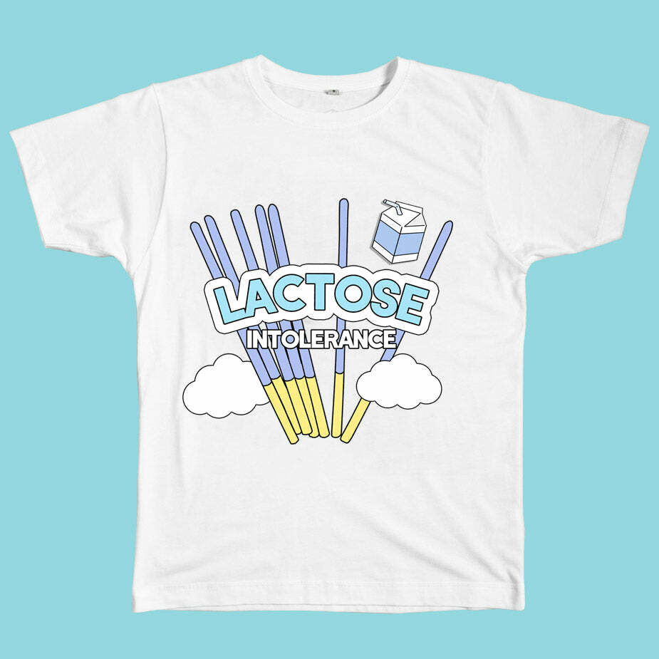 Y2K Fashion Lactose Intolerance Tee - Retro 2000s Style Top