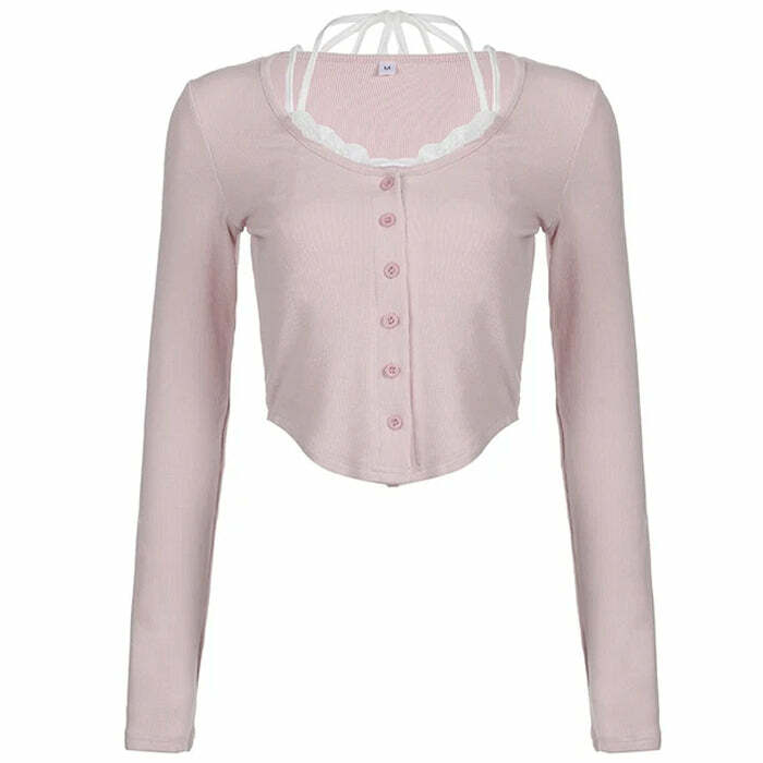 Y2K Fashion Layered Pink Top - Trendy 2000s Style for Every Occasion