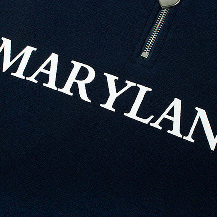 Y2K Fashion Maryland Zip Up Sweatshirt - Retro 2000s Style Essential