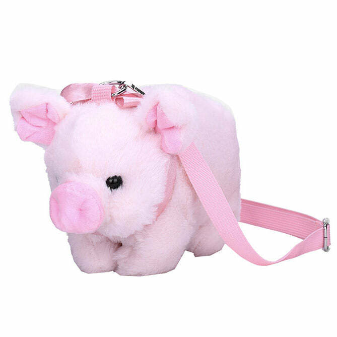 Y2K Fashion Mini Pig Shoulder Bag - Trendy 2000s Style Accessory