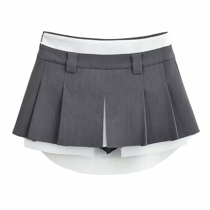 Y2K Fashion Mini Pleated Skirt - Trendy 2000s Style for Modern Looks