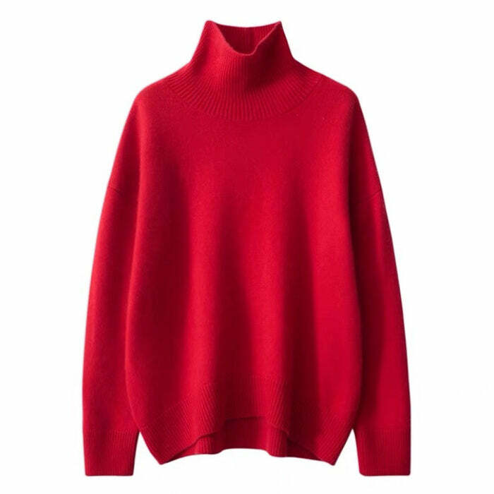 Y2K Fashion Minimalist Aesthetic Autumn Sweater - 2000s Style Essential