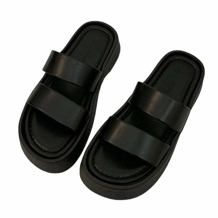 Y2K Fashion Minimalist Aesthetic Sandals - Trendy 2000s Style Footwear