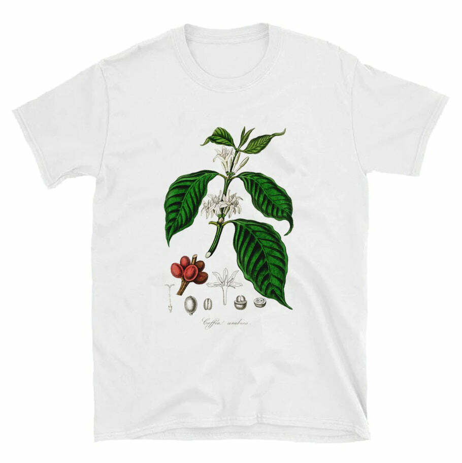 Y2K Fashion Oversized Botanical Tee - Trendy 2000s Style Top