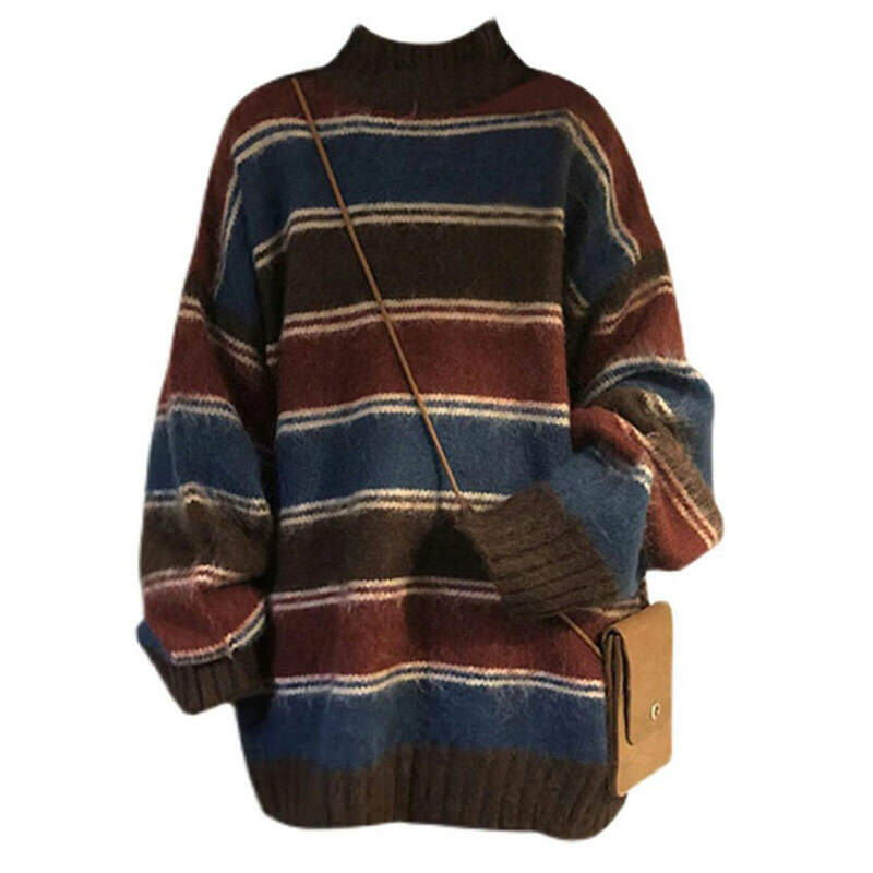 Y2K Fashion Oversized Sweater - Trendy 2000s Style for Effortless Looks